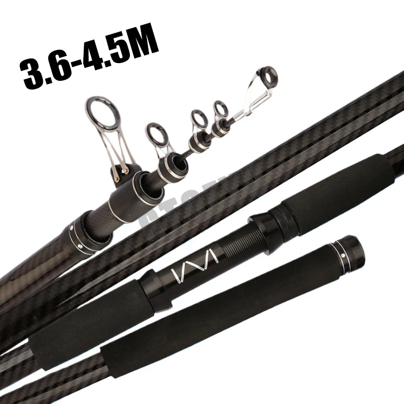 Fishing Rod Surf - 3.6M-4.5M Telescopic Fishing Rod Carbon Portable