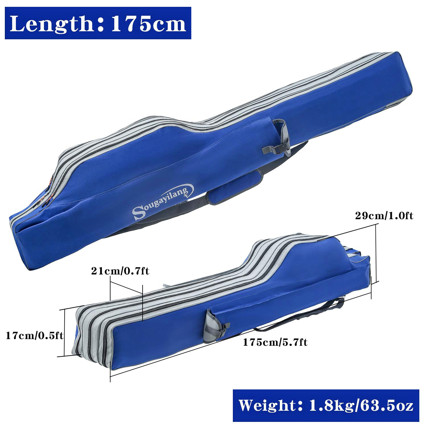 Sougayilang Fishing Rod Bag 3  - đánh giá và giá Fishing Rod Case
